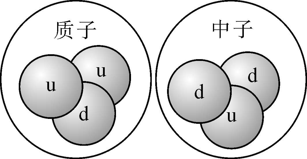 图23 质子,中子结构示意