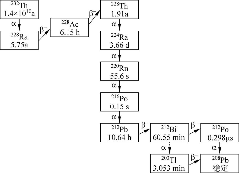 在3个天然放射系中,由于原始母核的半衰期比各代放射性子体都长得多
