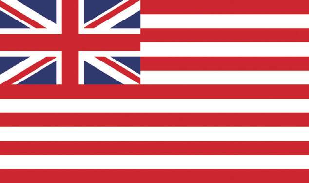 英国东印度公司船旗兼北美十三州