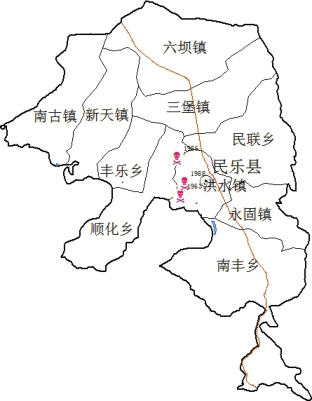 张掖民乐县地图图片