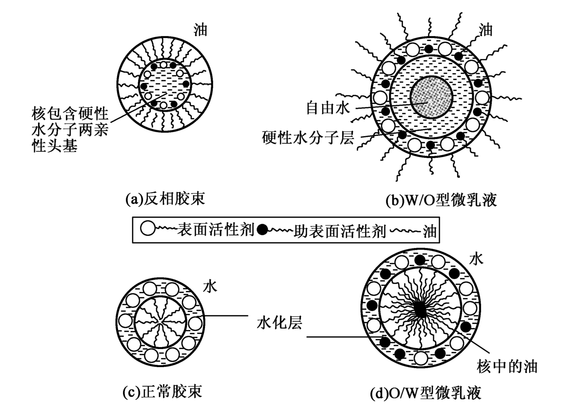 图2.1 微乳液和反相胶束