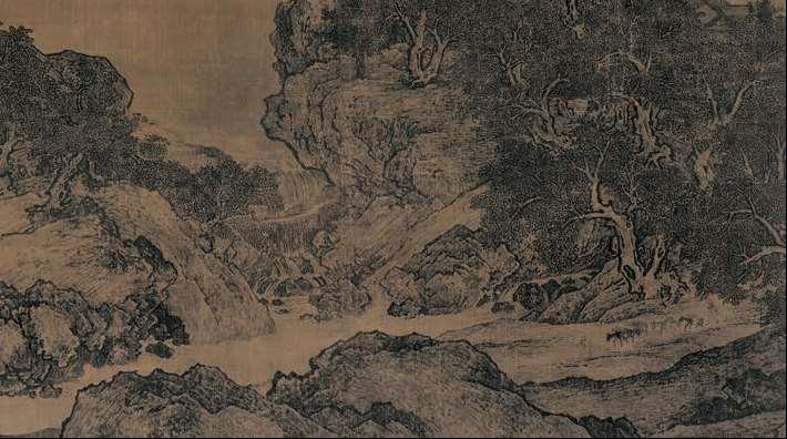 在宋代文人士大夫的思想完全成型之前,范宽的作品表现出五代,宋