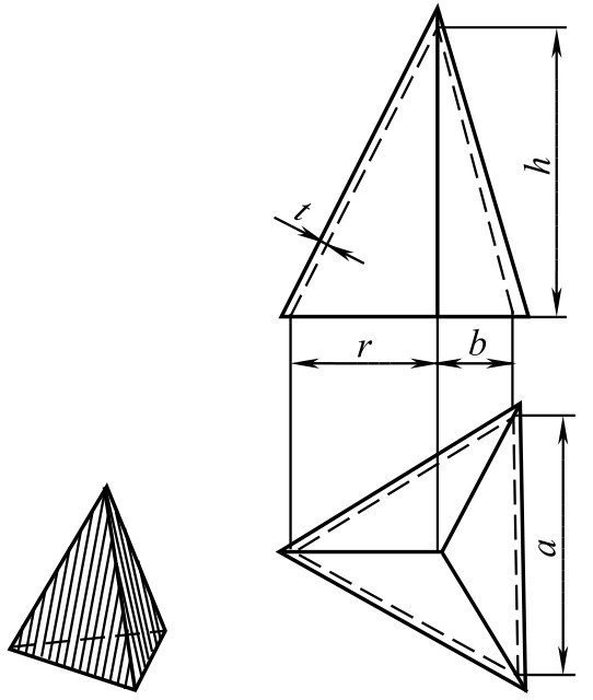 三角锥构型图片