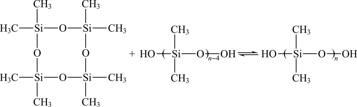 增大,它们相互碰撞的概率增大而发生缩合反应,形成高分子量的聚硅氧烷