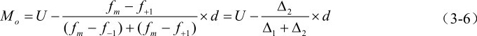 M U= −o (f fm−m−f−1 1+f d U× = −∆2 ×d ) (+mf − )1+f 21∆ +∆ （3-6）