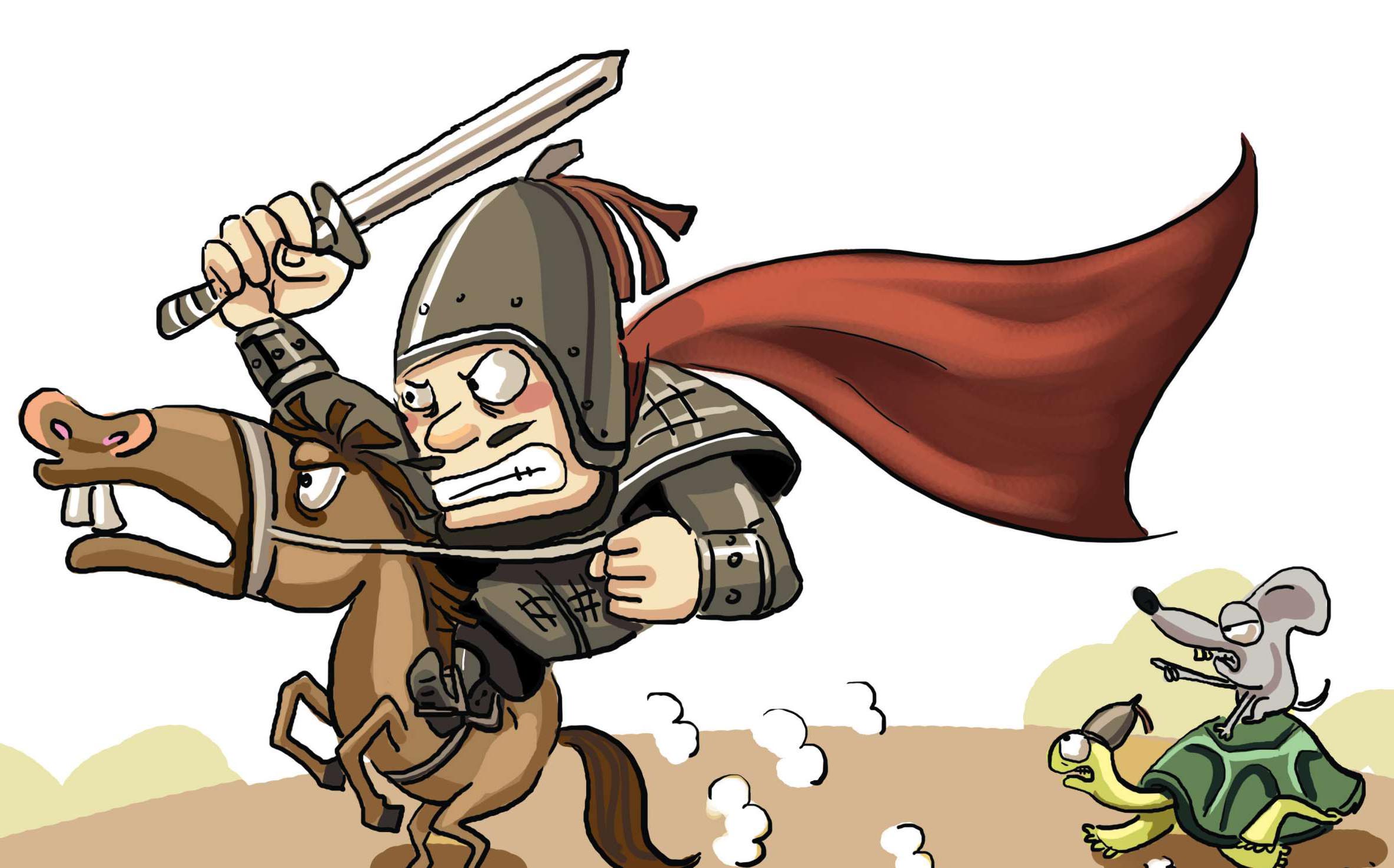 古代战场卡通图片