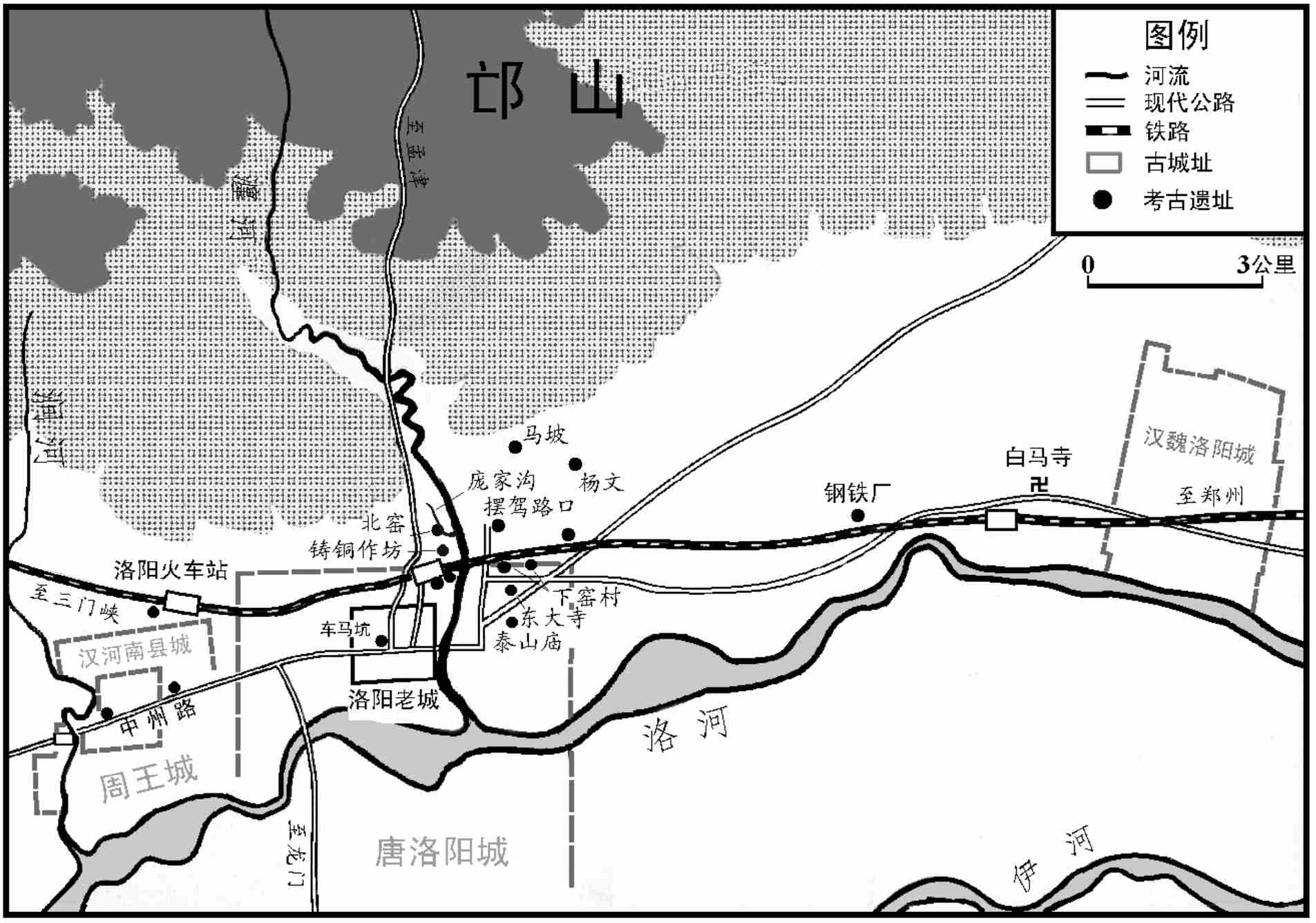 地图7 洛邑:东部的行政中心