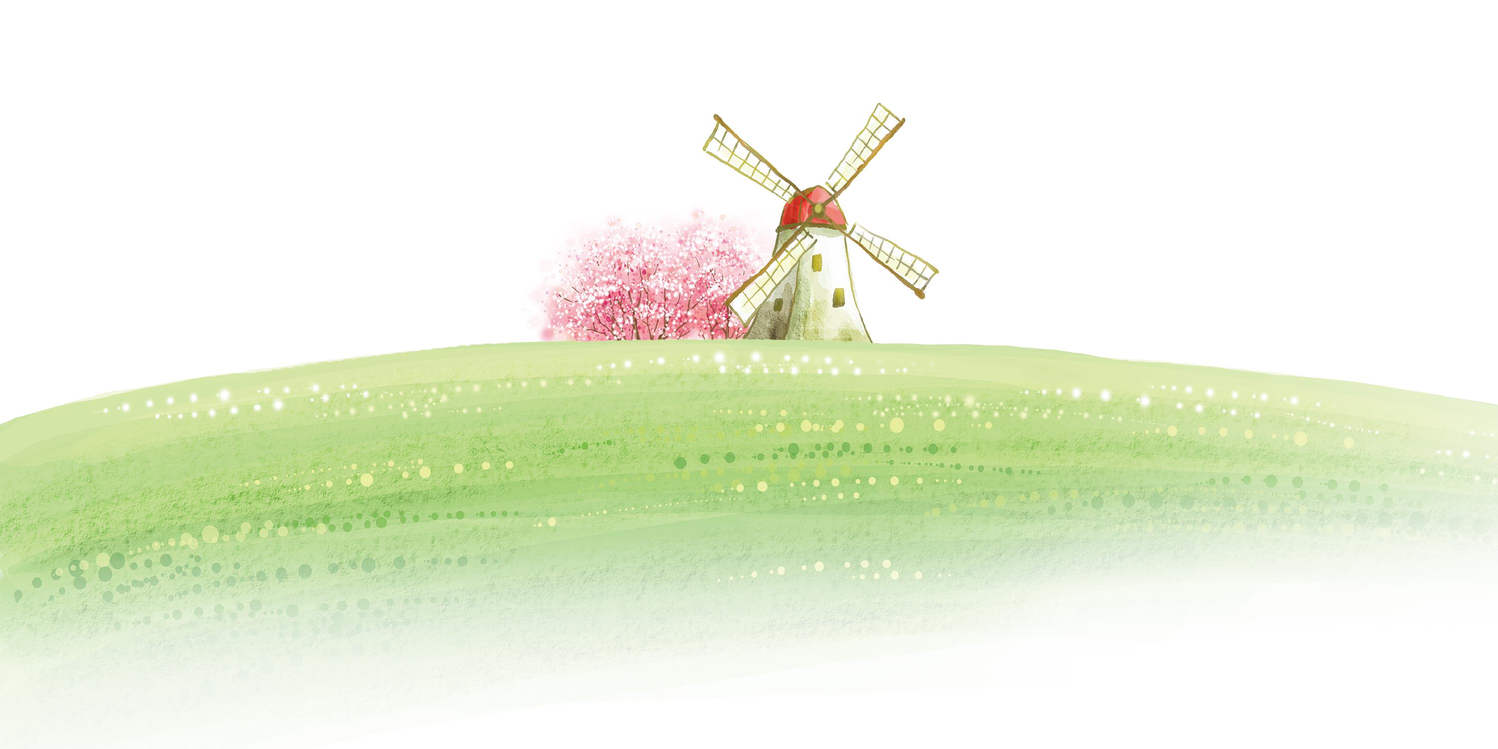 摄图网_400222670_草地风车(企业商用)