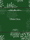 Obiter Dicta[精品]