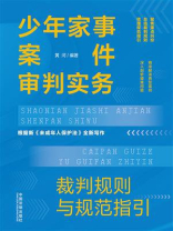 少年家事案件审判实务：裁判规则与规范指引