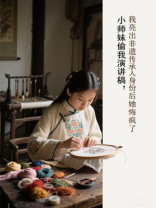 小师妹偷我演讲稿，我亮出非遗传承人身份后她悔疯了