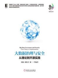 大数据治理与安全：从理论到开源实践
