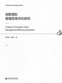 创新团队管理效率评价研究(云南省哲学社会科学创新团队成果文库)