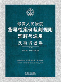 最高人民法院指导性案例裁判规则理解与适用：民事诉讼卷（下册）