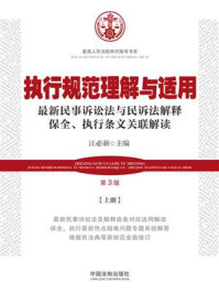 执行规范理解与适用:上册(第3版)