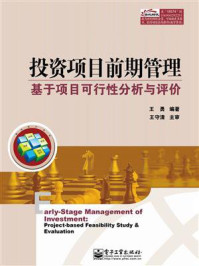 投资项目前期管理——基于项目可行性分析与评价