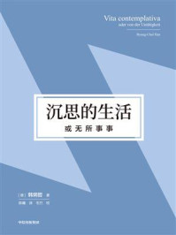沉思的生活,或无所事事