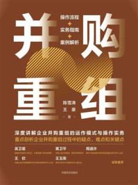 并购重组：操作流程+实务指南+案例解析