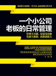 一个小公司老板的日常管理
