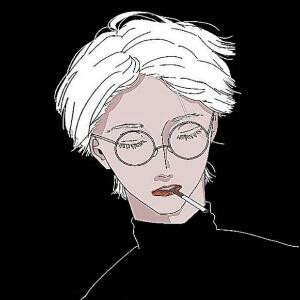 靛青色美少男