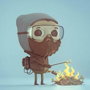 一个爱看书的人