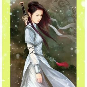 月华染地一片
