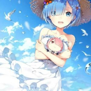 蓝色的妹子